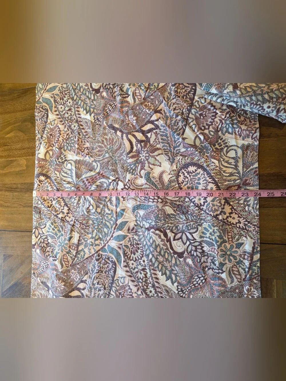 Wamsutta Standard Sham Pillowcases Set 2 Paisley Mutli-Color Botanical Design